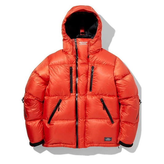 Blusão Acolchoado Vermelho MEDM | Capuz e Logótipo em Alto Relevo (Oversized)