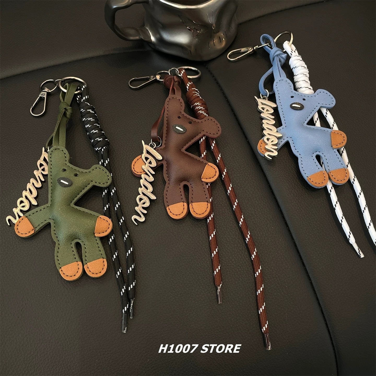 Chaveiro Premium de Couro - Animal Decorativo